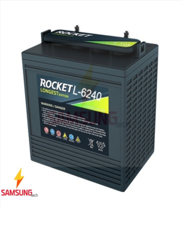 골프카트밧데리 랜탈 고소차 무료연결케이블 캠핑 밧대리 베터리 배터리 6240 6V240Ah : 로케트베터리