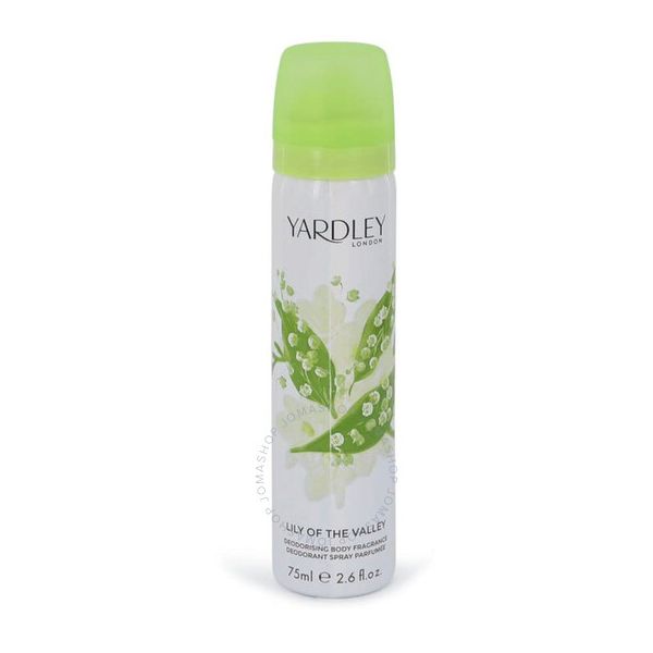 Yardley Of London 여성용 은방울꽃 바디 스프레이 2.5온스 목욕 및 : 샤인앤럭스