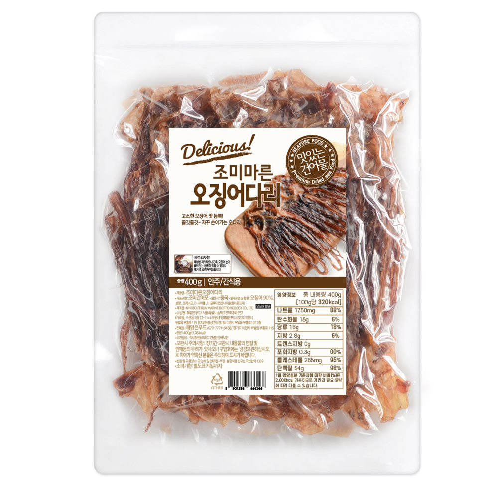 해맑은푸드 미니 조미오징어 다리 400g/200g : 해맑은푸드