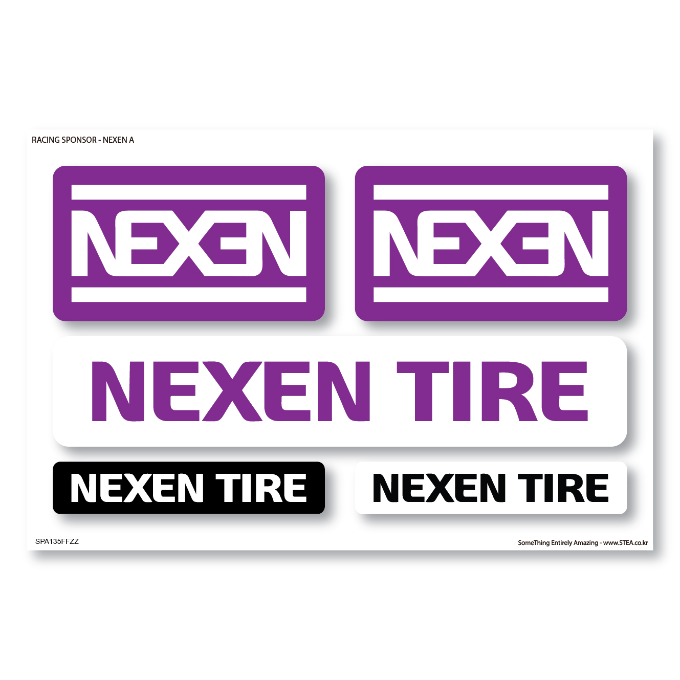 레이싱 스폰서 로고 스티커 SET 넥센타이어 NEXEN : STEA DECALSHOP