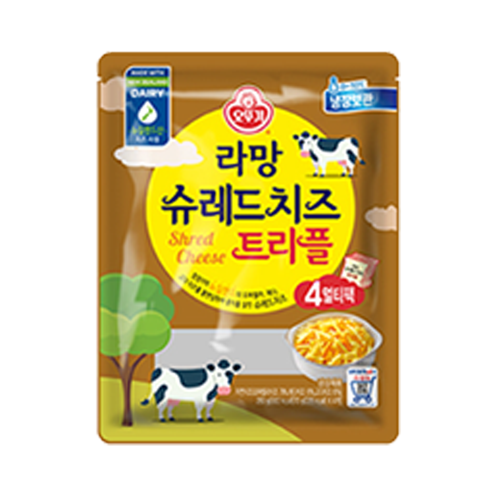 오뚜기 라망 슈레드 치즈트리플 70g x 4입, 10개 : 에스플러스마켓