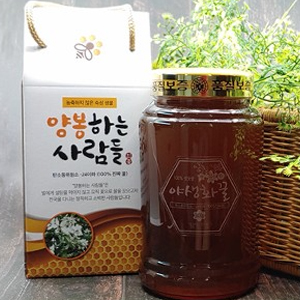 야생화꿀 2400g (100%숙성생꿀) : 양봉하는사람들