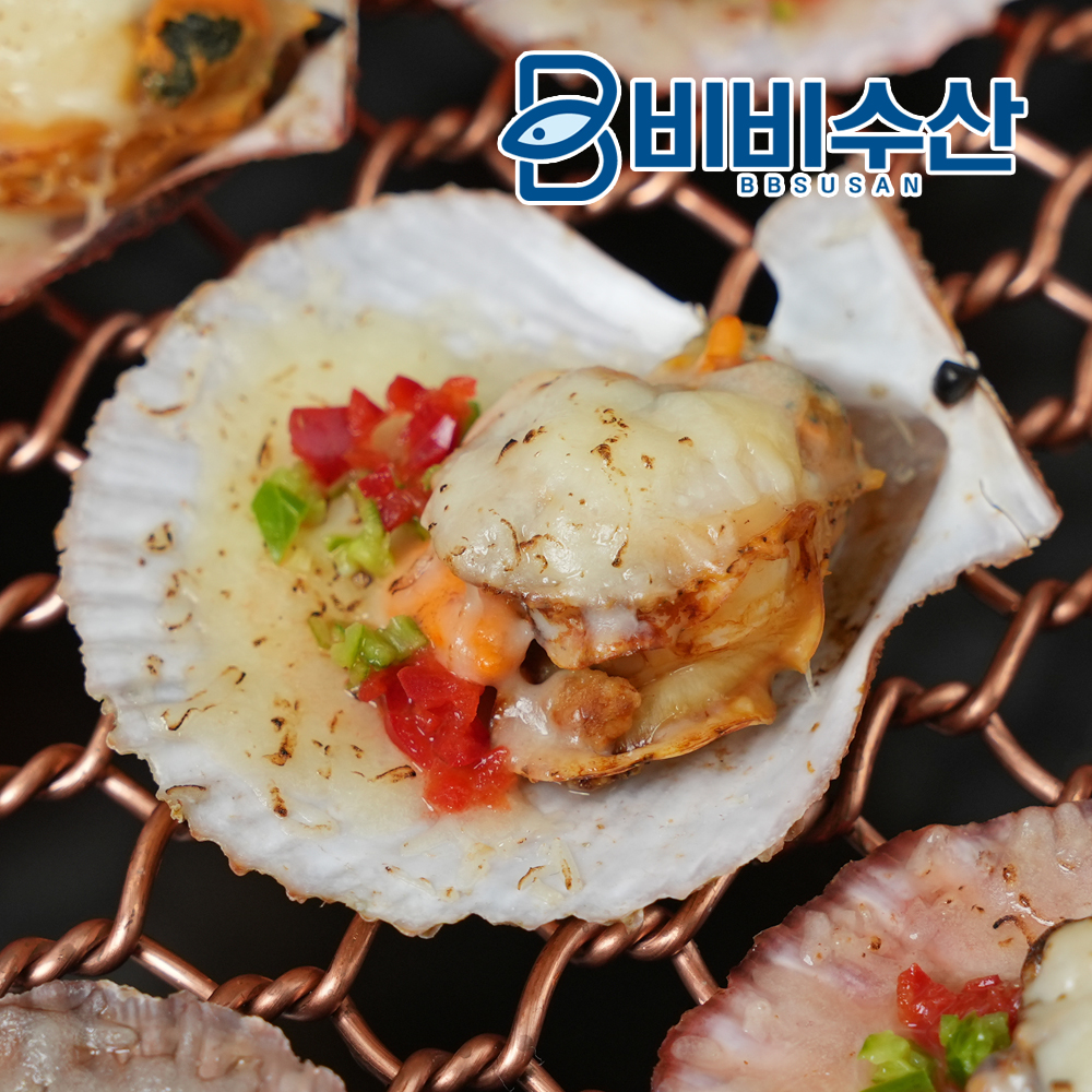 산지직송 통영가리비 홍가리비 조개구이 : 비비수산