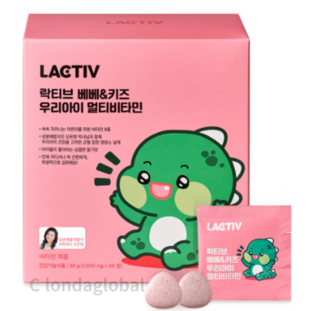 락티브 베베 키즈 우리아이 멀티비타민 영양제 60p : 비엔엠코리아