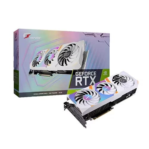 COLORFUL 아이게임 울트라 iGame RTX 3060 Ti Ultra OC D6 8GB White 3팬 화이트 : 컴퓨터전문 퍼스트컴
