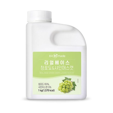 흥국에프엔비 맘스 리얼베이스 청포도 1kg 2개 : 비타상사