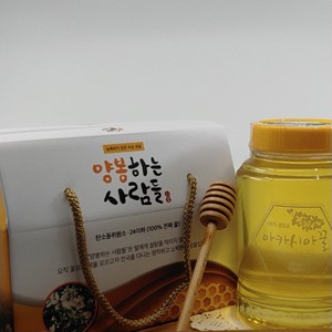 아카시아꿀 1200g (100%숙성생꿀) : 양봉하는사람들