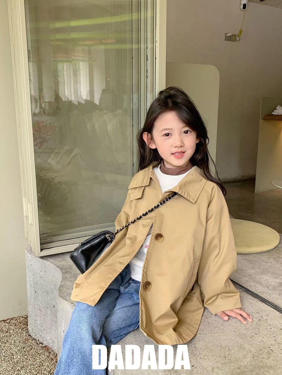 23 가을 다다다 심플트렌치코트 데일리 어린이집 스쿨룩 : 보보슈슈