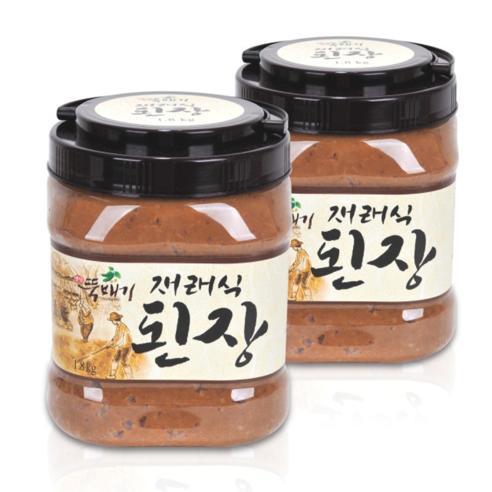 뚝배기 재래식된장 1.8kg 국산콩100% 한식메주 54% 시골 전통 집 된장맛 : 담둥마켓