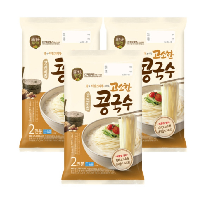 CJ제일제당 제일제당 CJ 고소한 콩국수 880G 2인분 x 3 : 쇼핑서점