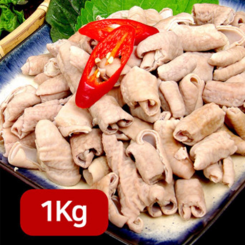국내산 돼지고기 별미 손질 삶은 곱창 알곱창 대창 쨈창(소창) 1kg : 안주선생