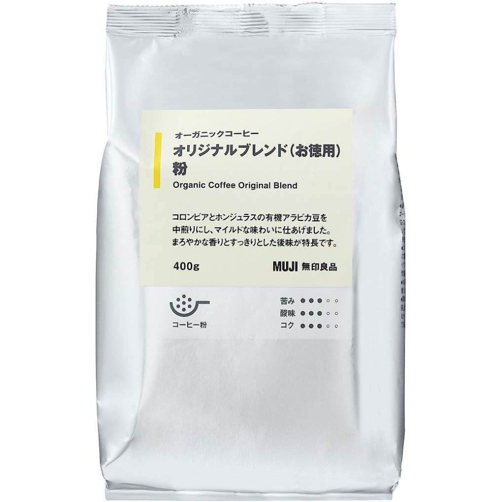 일본 무인양품 유기농 커피 오리지널 블렌드분쇄원두 드립용 대용량 400g  82543582 : 시오니스토어