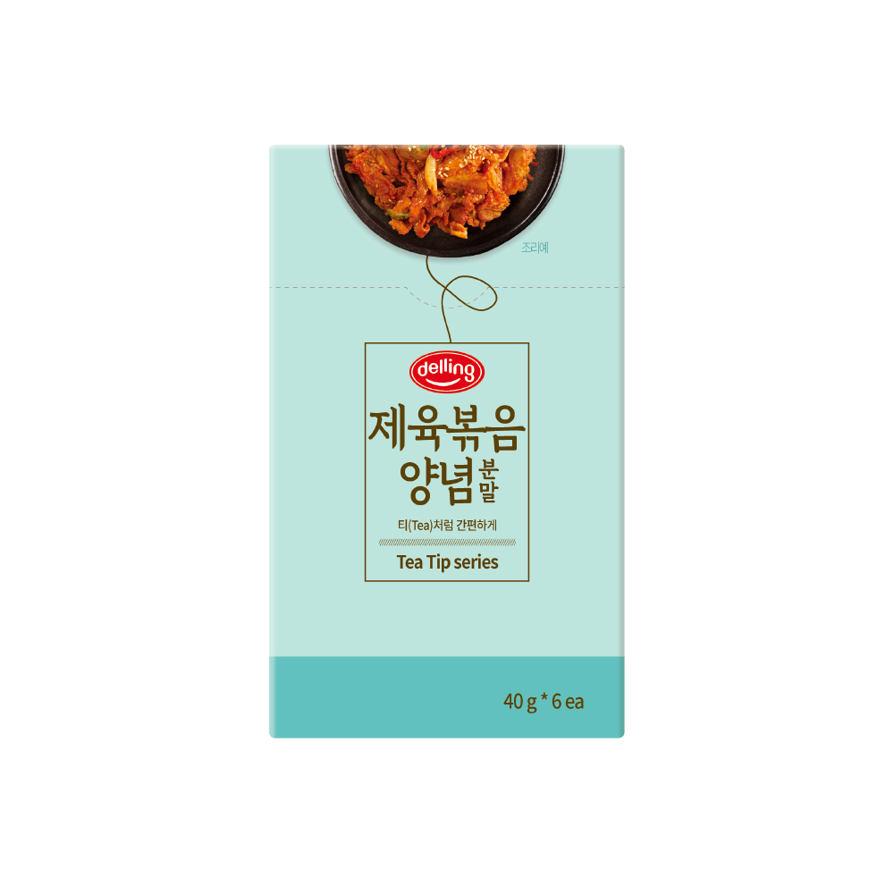 백호 델링 제육볶음소스 40gx6ea 일회용 간편요리 캠핑요리 : SAGAGO