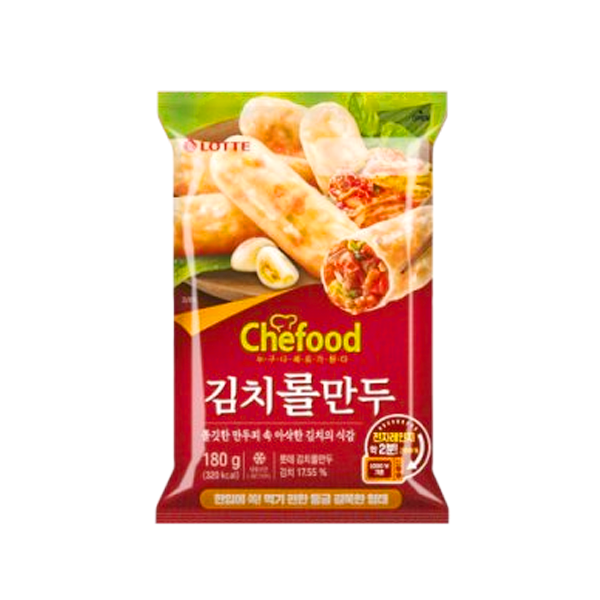 롯데 쉐푸드 김치 롤만두 180g : top탑몰