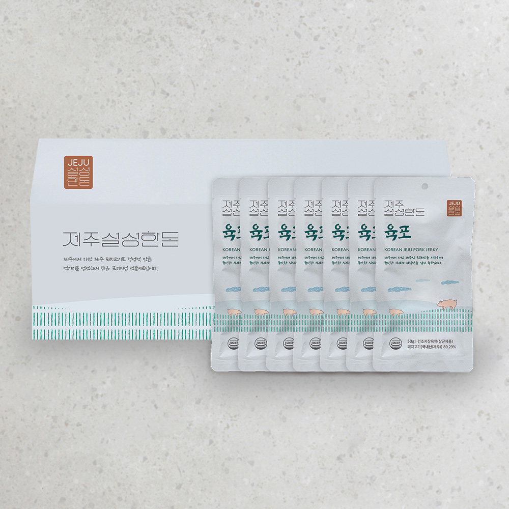 [설성목장] 제주 설성한돈육포 선물세트 (7개입) : 설성목장