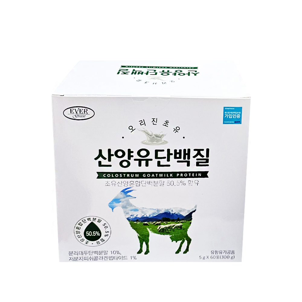 에버그린 오리진 초유 산양유 단백질 60포 [1개] : 로하스닷컴