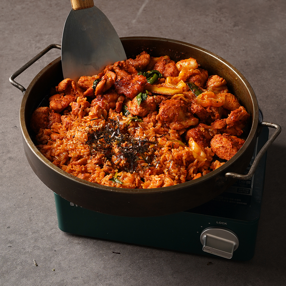 춘천맛집 광덕 장가네 뽕잎 양념닭갈비 철판닭갈비 캠핑밀키트 (500g+500) : 춘천 광덕 장가네 닭갈비