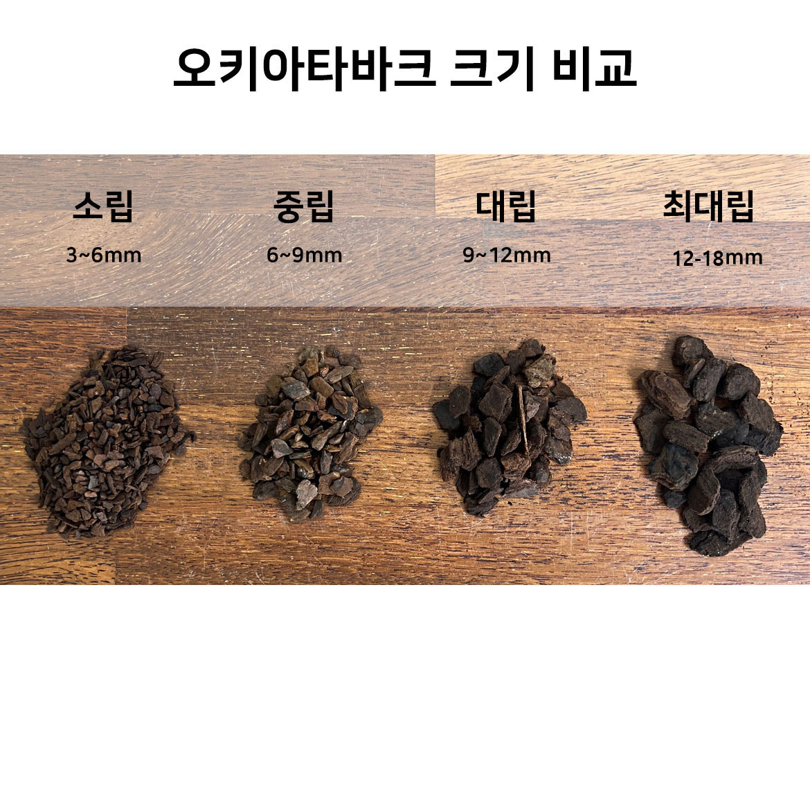 마오리 가든 오키아타바크 나무껍질 바닥재 멀칭 조경 소포장 지퍼백 2L 대성식물 : 대성식물