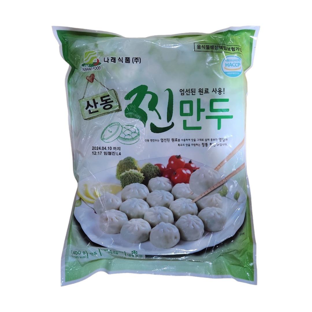 나래식품 산동 찐만두 1.4kg : 어썸 키친