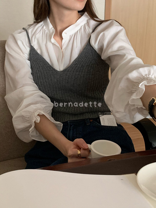 [당일 그레이,베이지]컬러제외]컴히얼 캐시 뷔스티에 (5col) comehere : 버나뎃 Bernadette