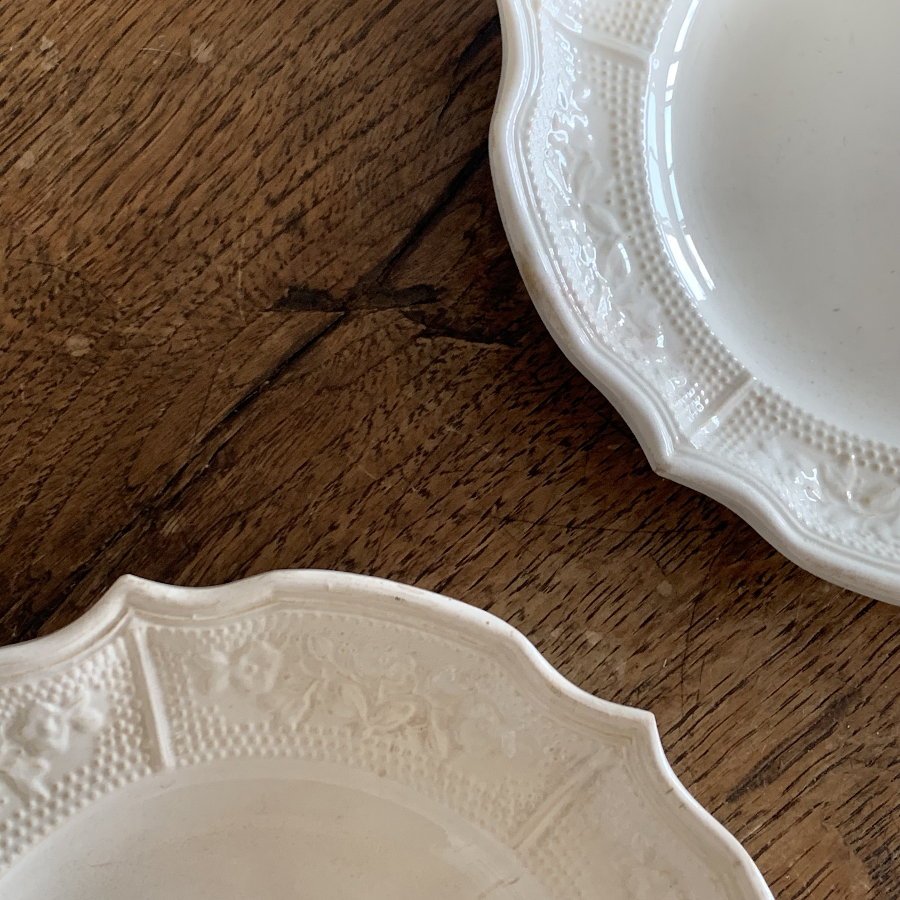 1800s Antique De Menonville cream faïence dish/ 1800년대 앤틱 De Menonville 크림 파이엉스디쉬 : La Sonate