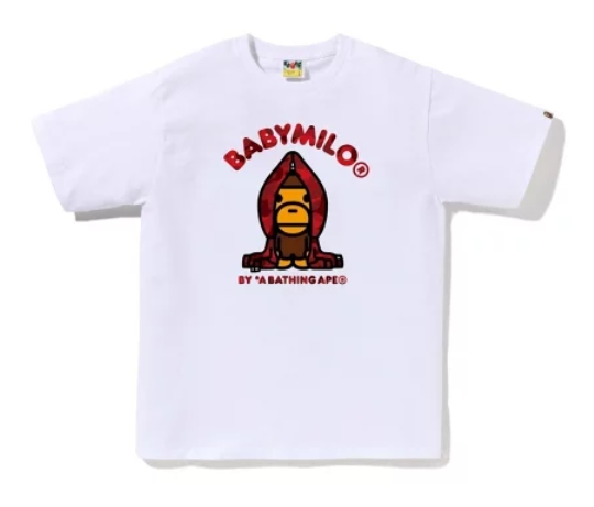 (베이프정품) 예약 베이프 라쿠텐 패션 한정 반팔티 【by R 한정】 BABY MILO TEE : 망나니즈