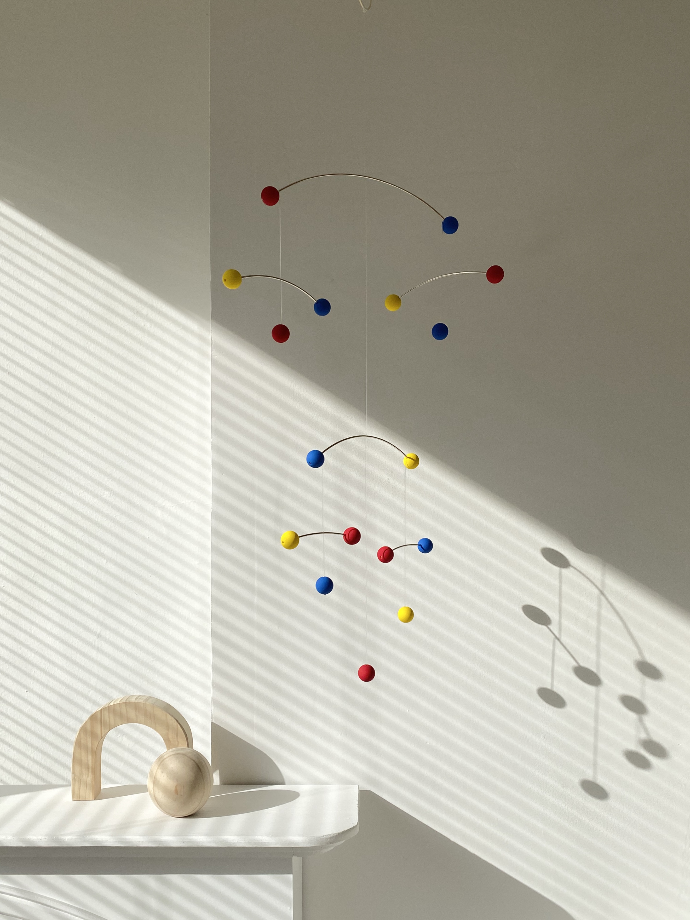 컬러볼 인테리어 모빌 (바우하우스) Color ball mobile - CM 01 (Bauhaus) Round ver : 믹스드 비지니스