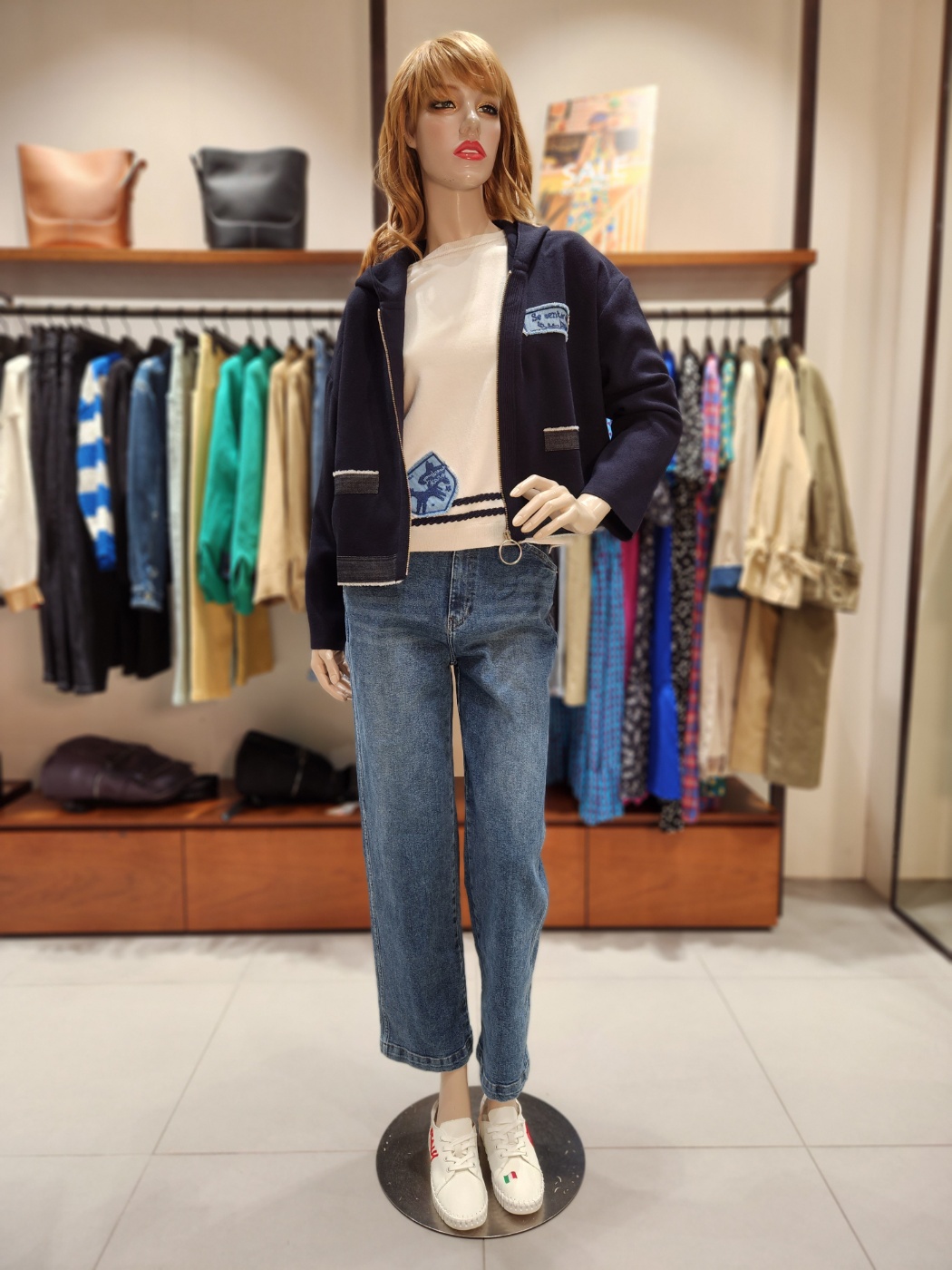 베네통 히든밴딩 세미와이드청바지 BADPA8361 : 마리오아울렛 베네통