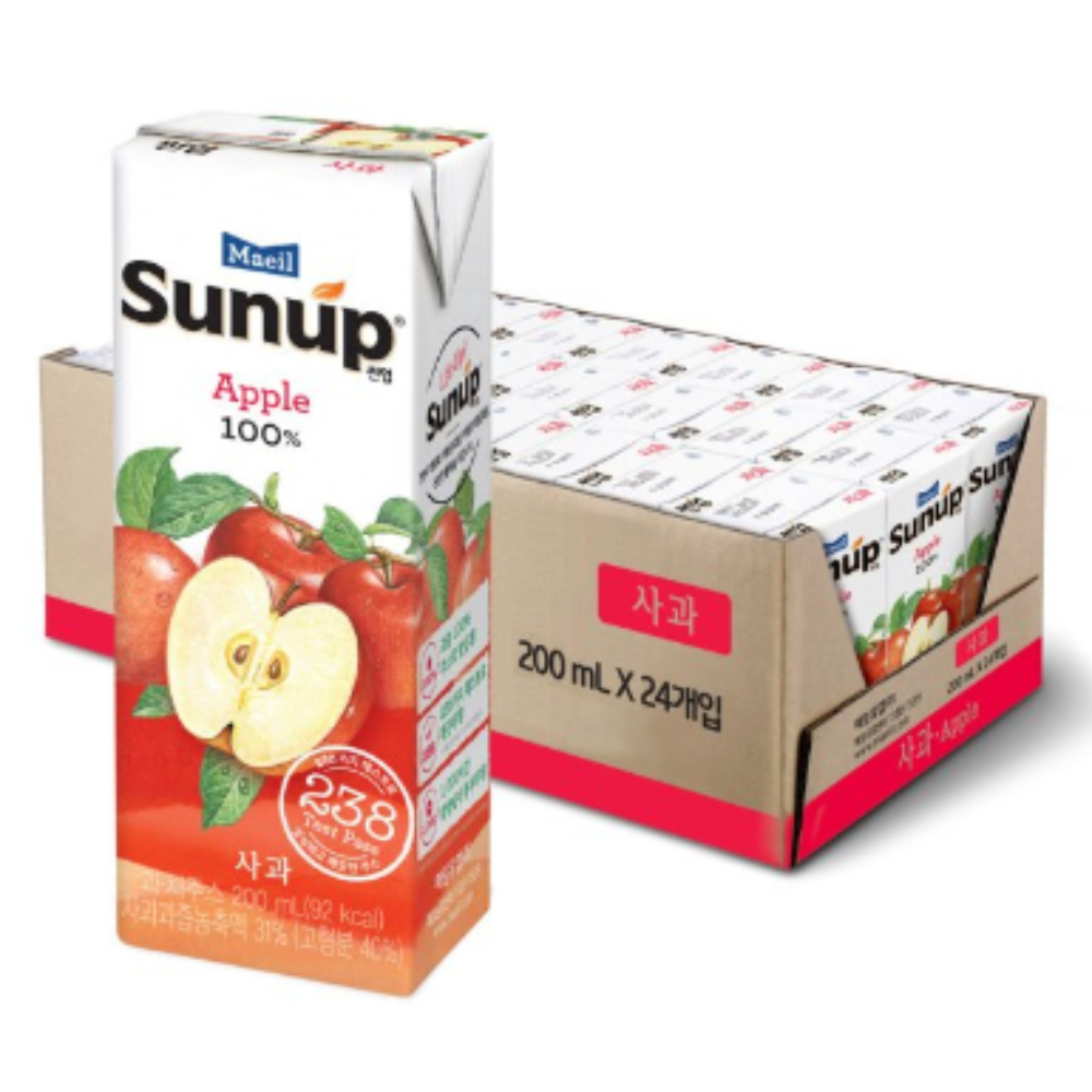 매일유업 썬업 사과 쥬스 200ml x 24개 : 대한거상