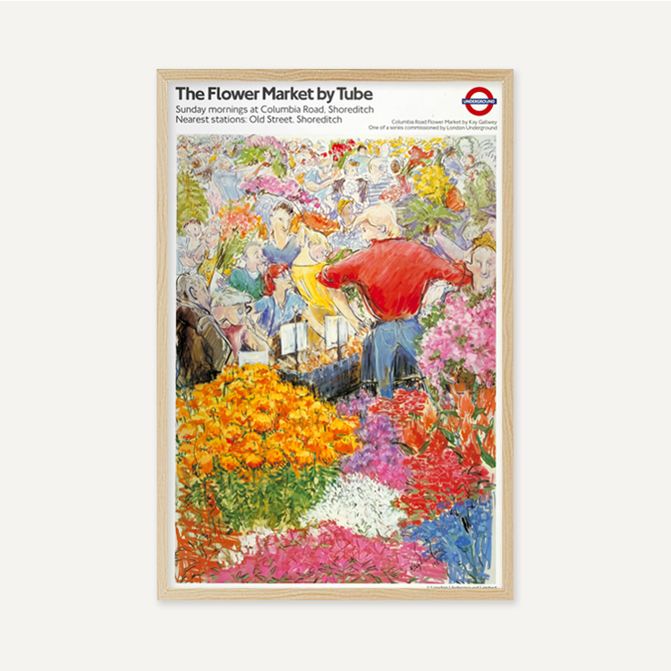 케이 갈웨이 / Flower Market by Tube, 1987 (액자 포함) : 그릿시즌