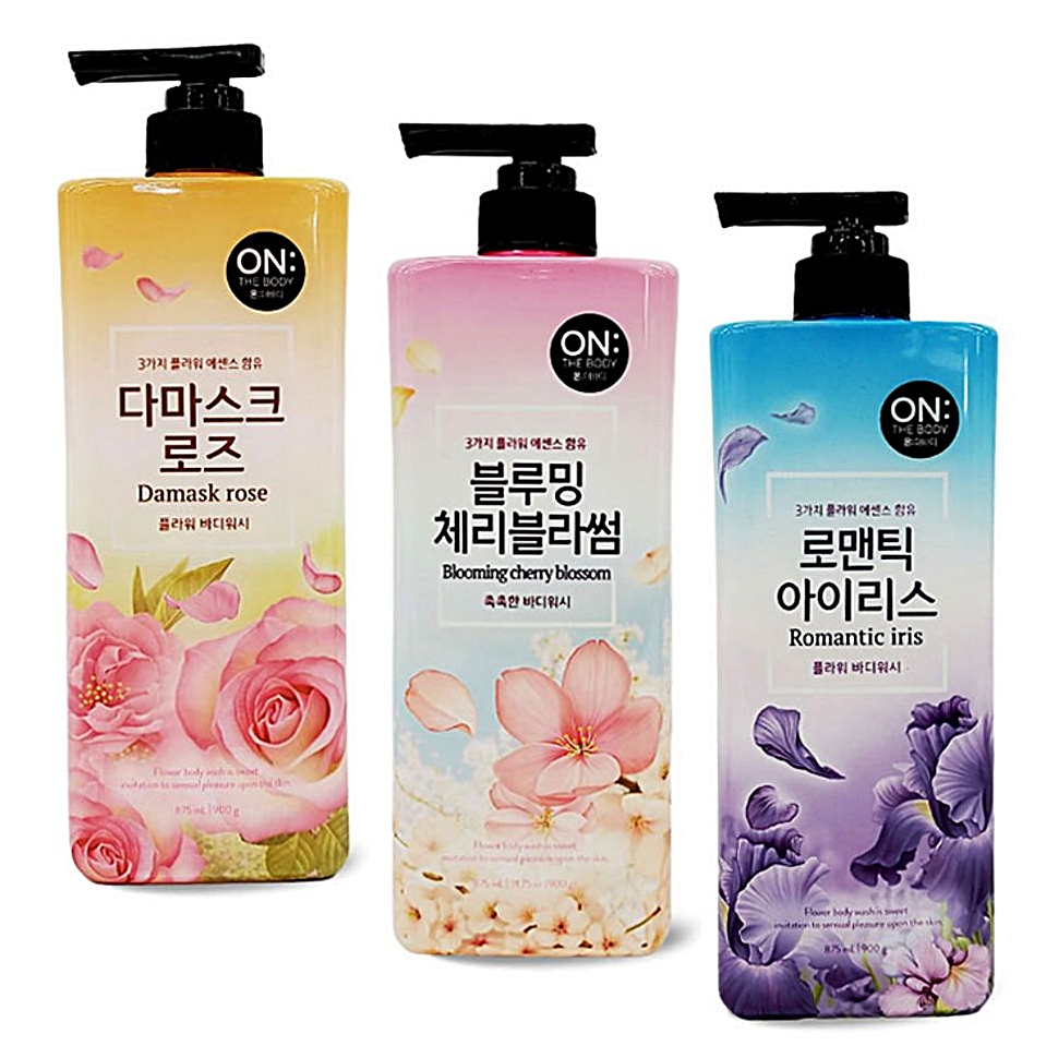 바디샤워 온더바디 바디케어 촉촉한바디워시 블루밍 로맨틱 다마스크 꽃향기 바디워시 플라워바디워시 : 수앤서마켓2