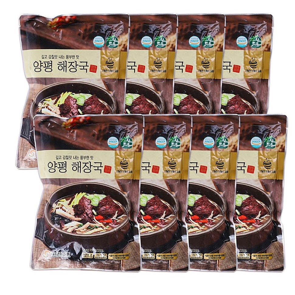 황태 자연깃든 콩나물 순대 양평해장국 600g 8개 선지국밥 돼지 : 수앤서마켓2