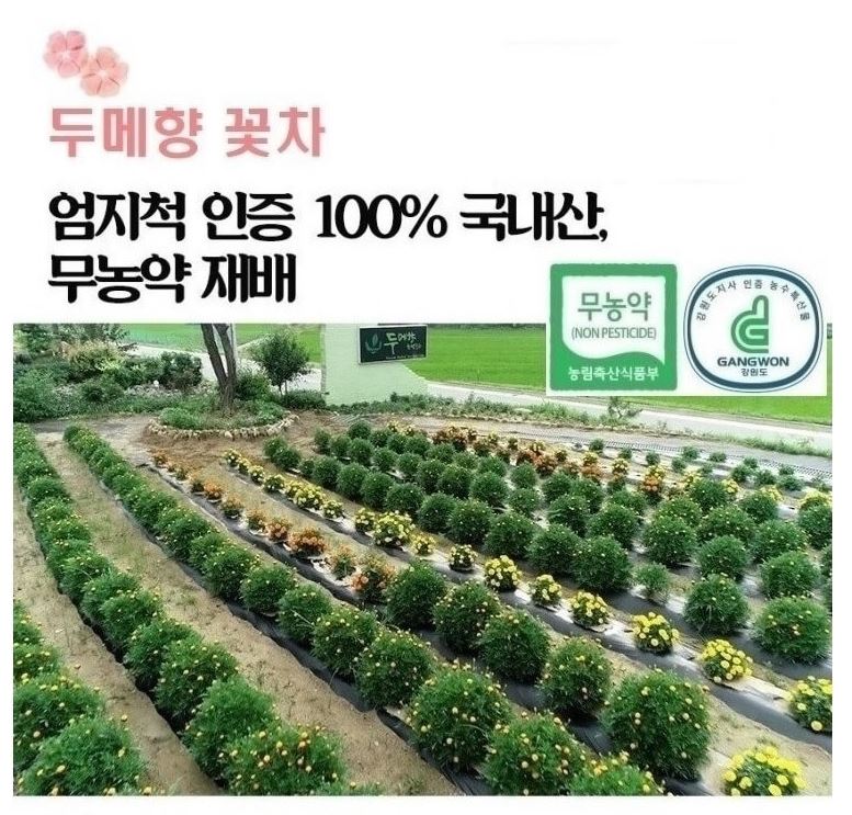 두메향 한방발효 무농약 꽃차 단품, 선물세트 : 동굴몰