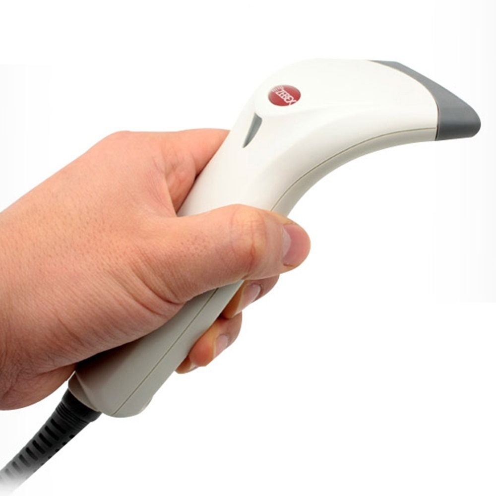 USB 바코드 스캐너 화이트 도서관 마트 PC방 빠른스캔 : 플로앗