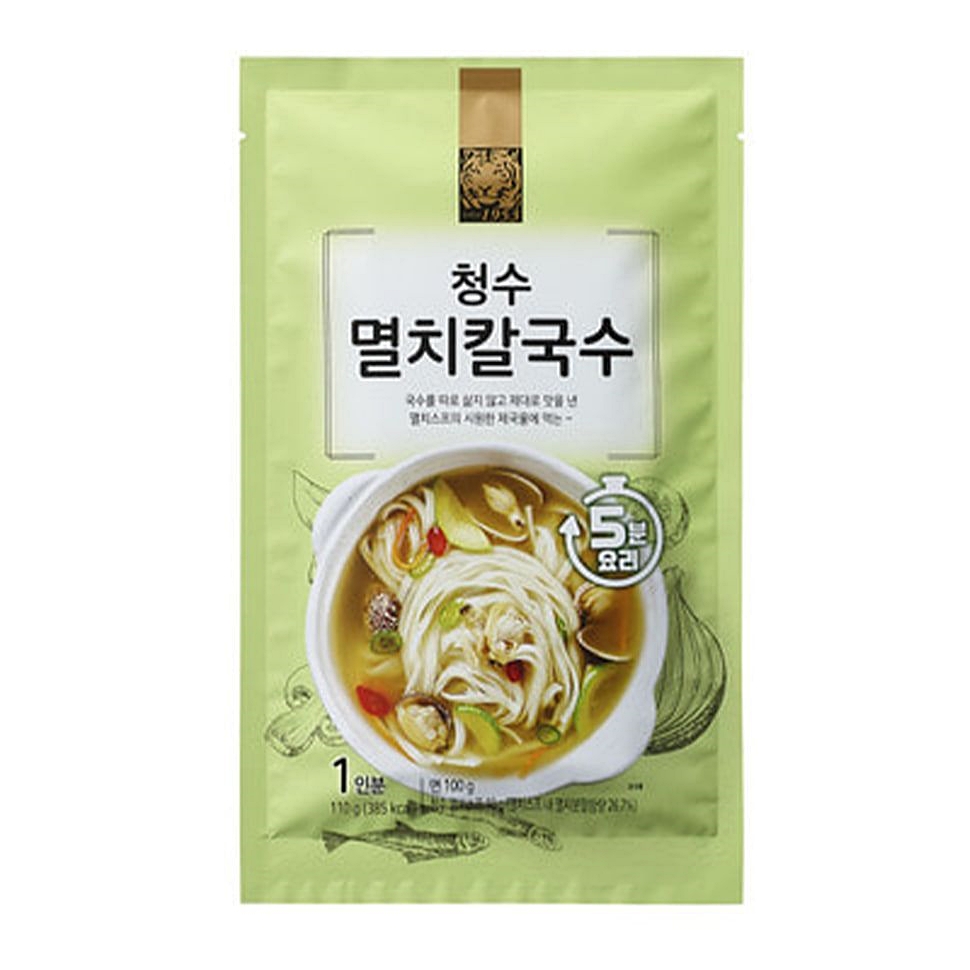 멸치국수 멸치 칼국수 청수 1인분 110g 20개 1박스 : 수앤서마켓2
