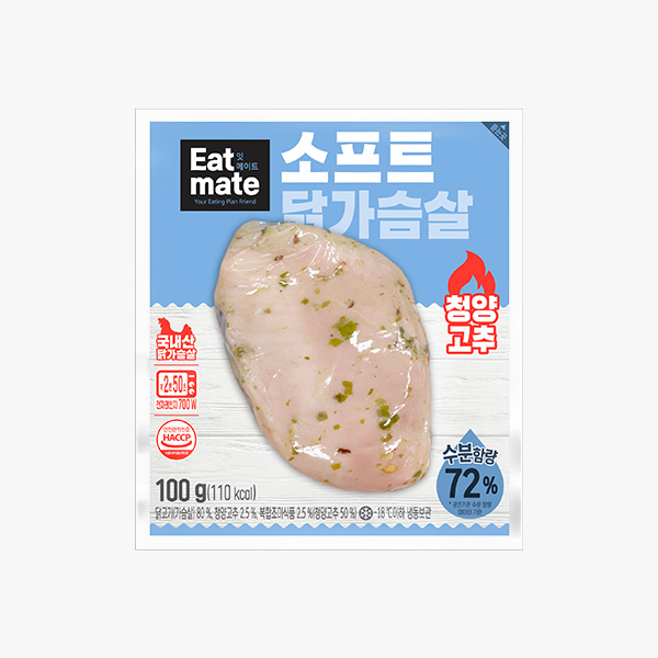 잇메이트 소프트 닭가슴살 100g X 15팩 / 냉동 추천 : 랭킹닭컴