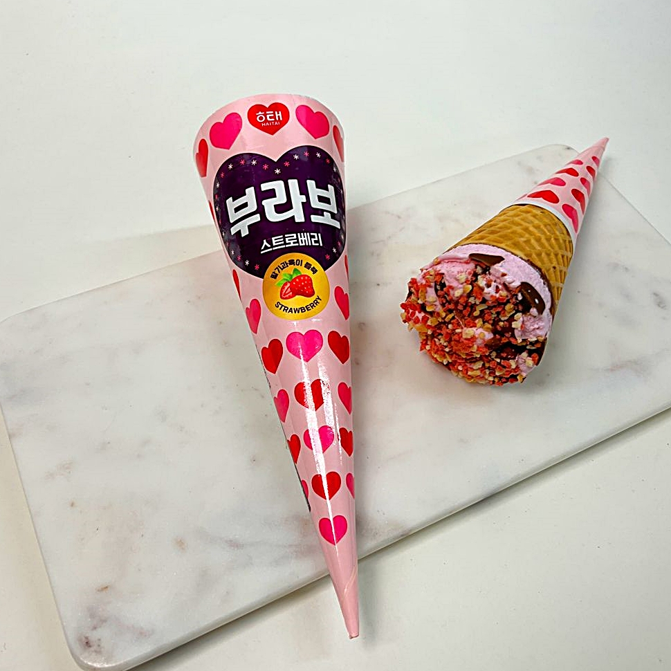 부라보콘 COOL 해태제과 딸기맛아이스크림 부라보 콘 스트로베리 24개 1박스 부라보콘스트로베리 : 수앤서마켓2