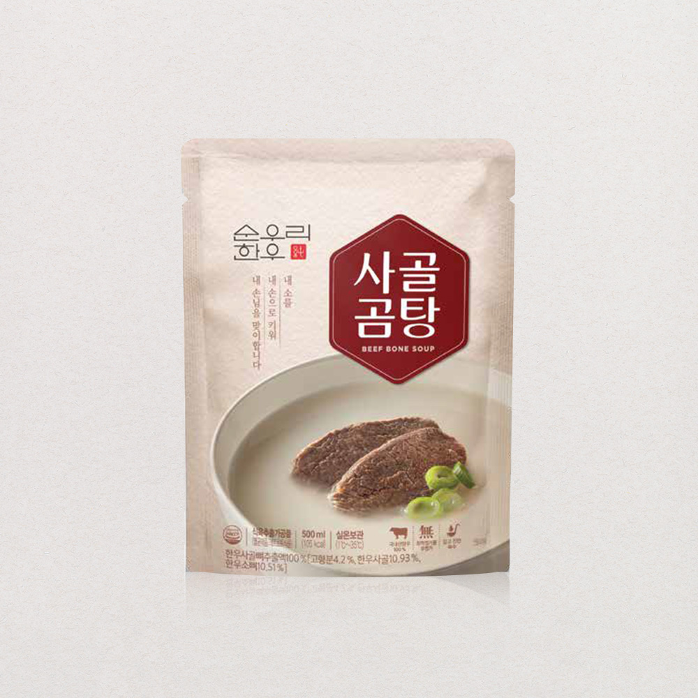 순우리한우 사골곰탕 선물세트 6팩 : 순우리한우