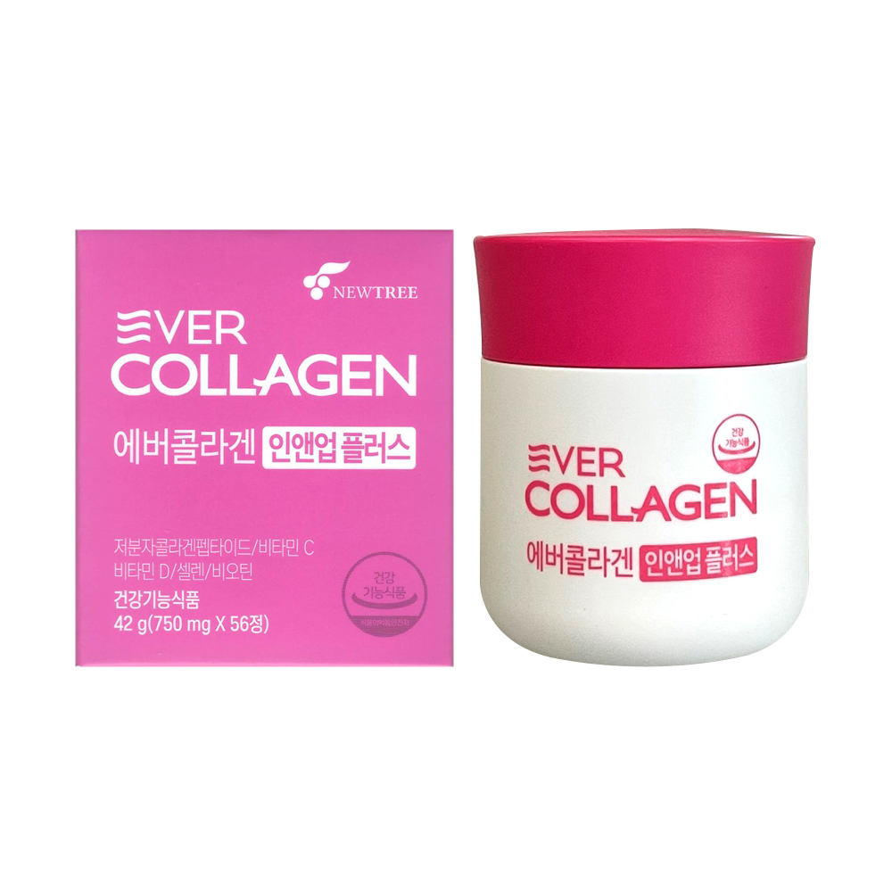 에버콜라겐 인앤업 플러스 750mg x 56정 : 써클홀딩스