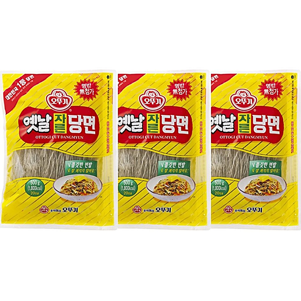 당면요리 오뚜기 찜닭사리면 컷팅당면 옛날 자른당면 500g 3개 오뚜기당면 : 수앤서마켓2