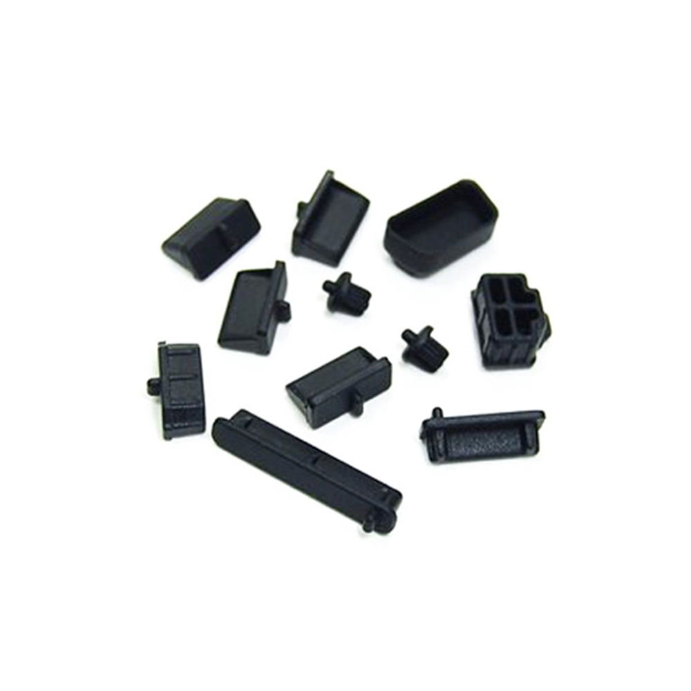 USB 보호캡 13개입 블랙 노트북 PC 포트 보호마개 먼지차단 이물질차단 : 다린 지갑케이스