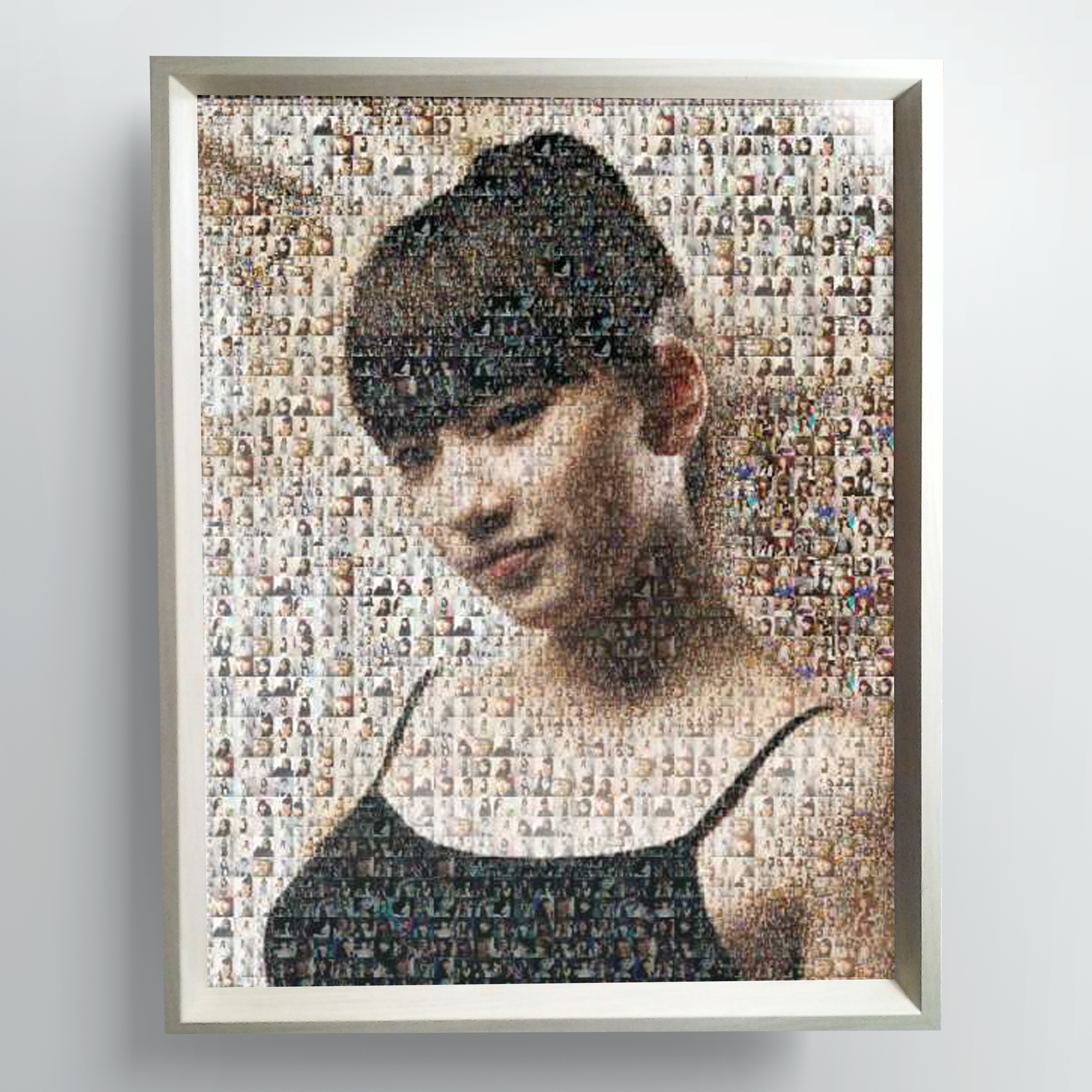 포토모자이크 우드프레임 액자 40x50cm : 젤리피아