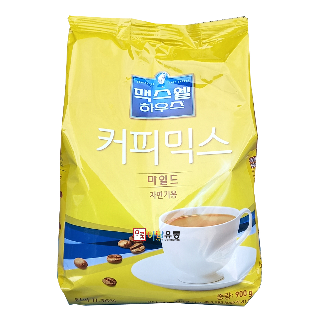 동서 맥스웰하우스 커피믹스 마일드 자판기용 커피믹스 900g : 아람유통