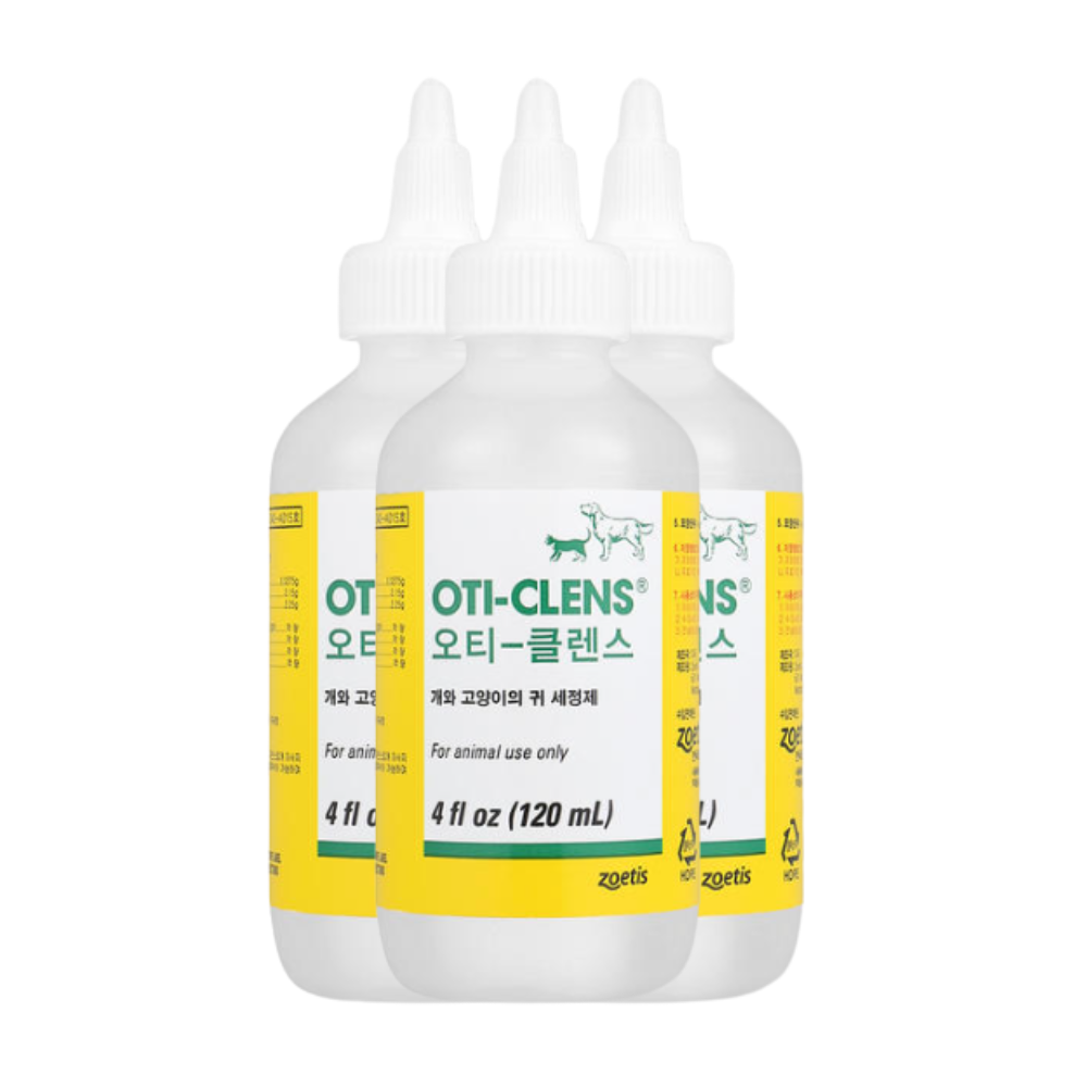 오티클렌스 오티클렌즈 OTI-Clens 강아지 고양이 외이염 치료제 귀세정제 120ml : 멍냥쿠캣