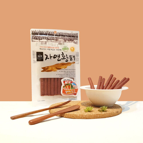 ♠[펫슐랭]자연황태 스틱형 80g-당근 : 부림상사