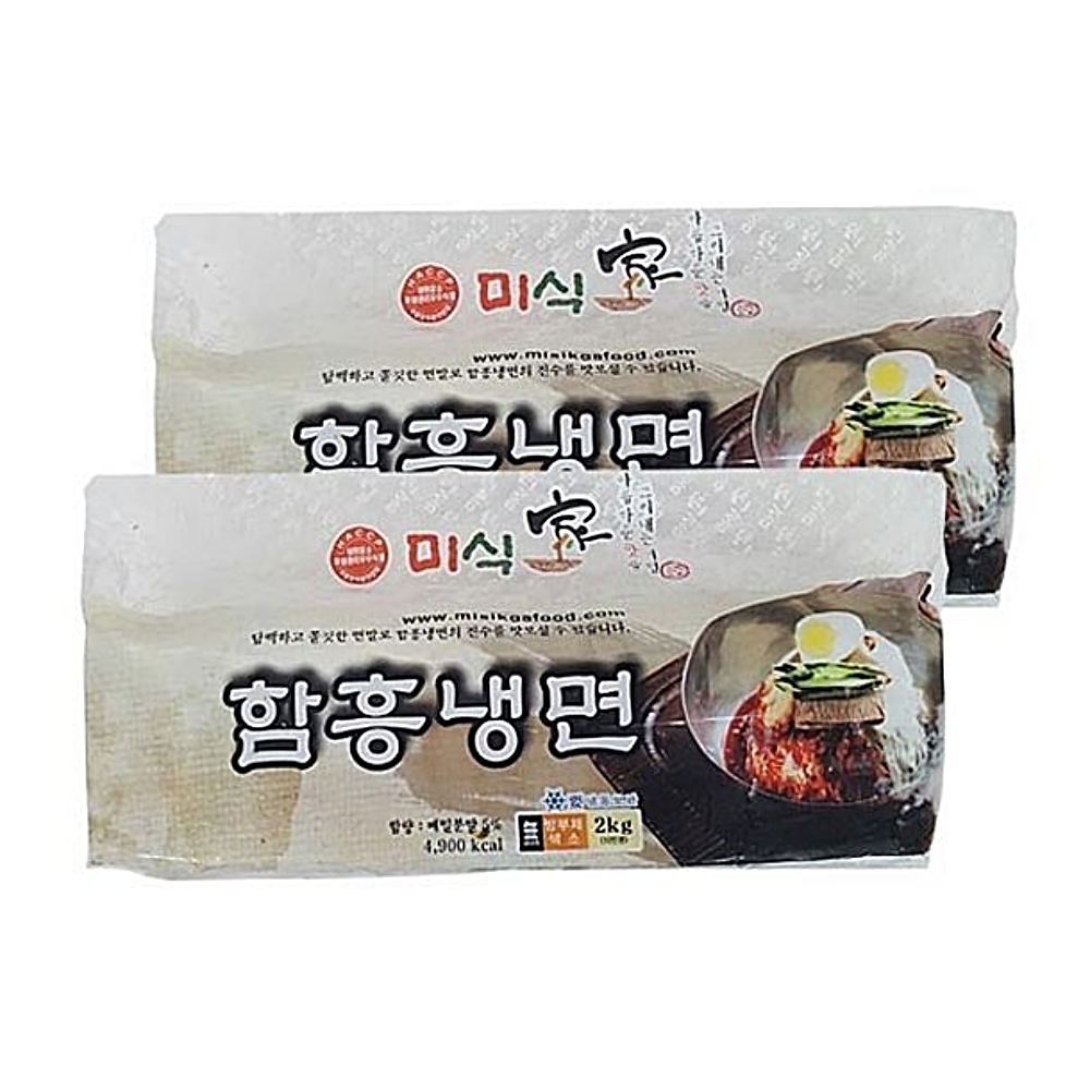 냉동식품 미식가 함흥냉면 미식가함흥냉면 함흥냉면2kg 즉석조리식 : 수앤서마켓2