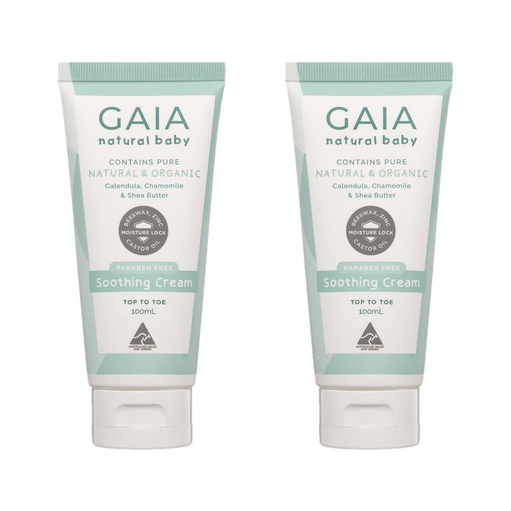 호주 가이아 네츄럴 아기 수딩크림 100mlx2개 Gaia Natural Baby Soothing Cream : 오즈팡팡