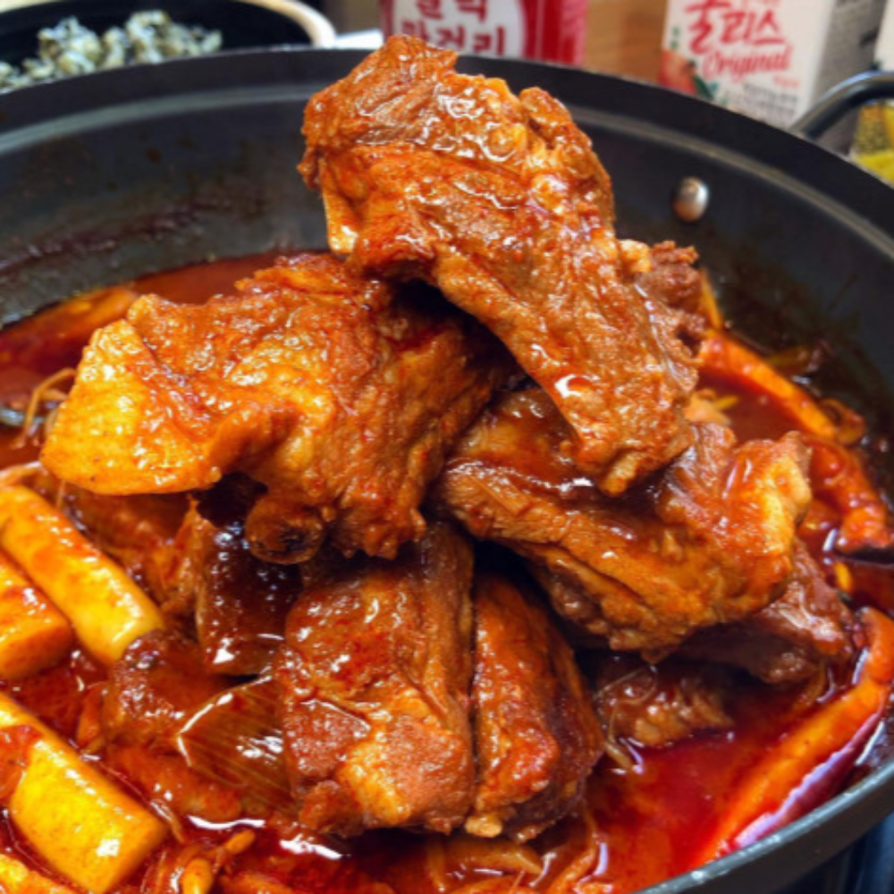 팔덕등갈비 매운등갈비찜 팔덕식당밀키트 : 솔담몰