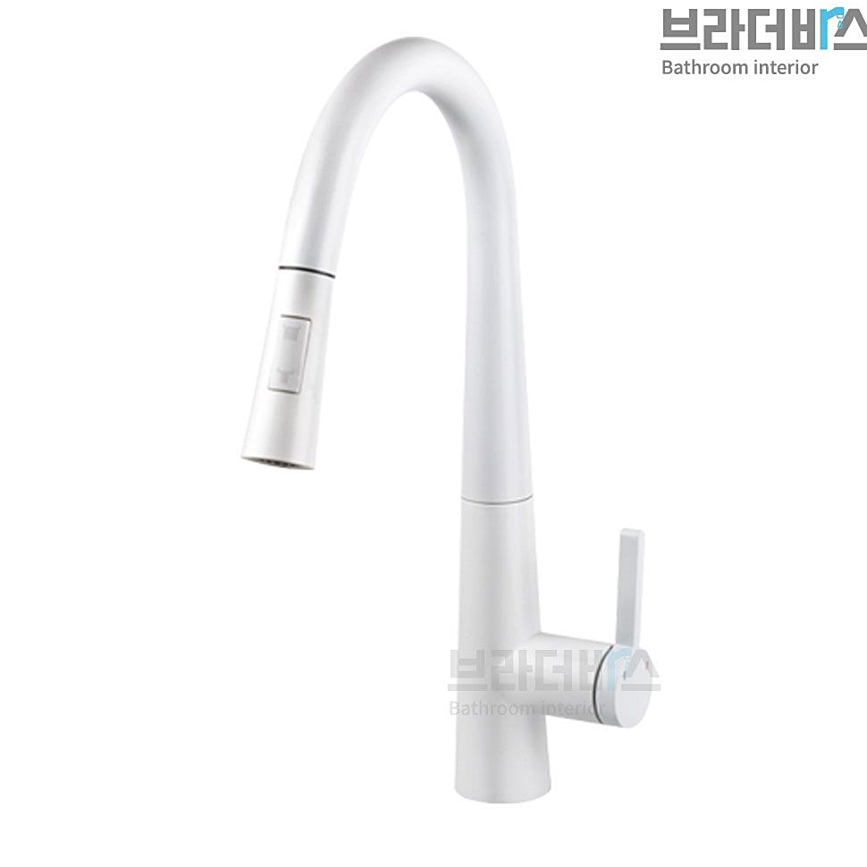 브라더바스 화이트 싱크 원홀 수전 BRT-B300 : 수앤서마켓5