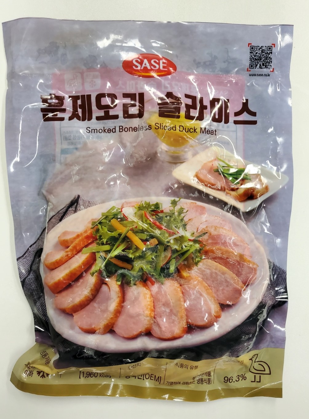 사세 훈제오리 슬라이스 800g x 10개 : 대한푸드
